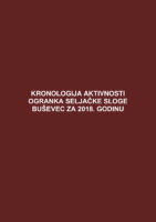 Kronologija aktivnosti Ogranka Seljačke sloge Buševec za 2018. godinu